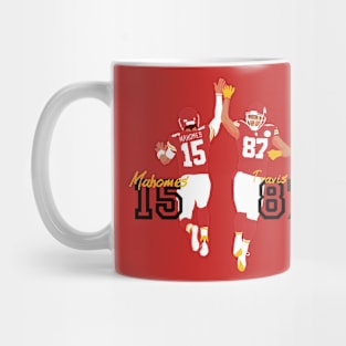 Mahomes 15 x Travis Kelce 87 Mug